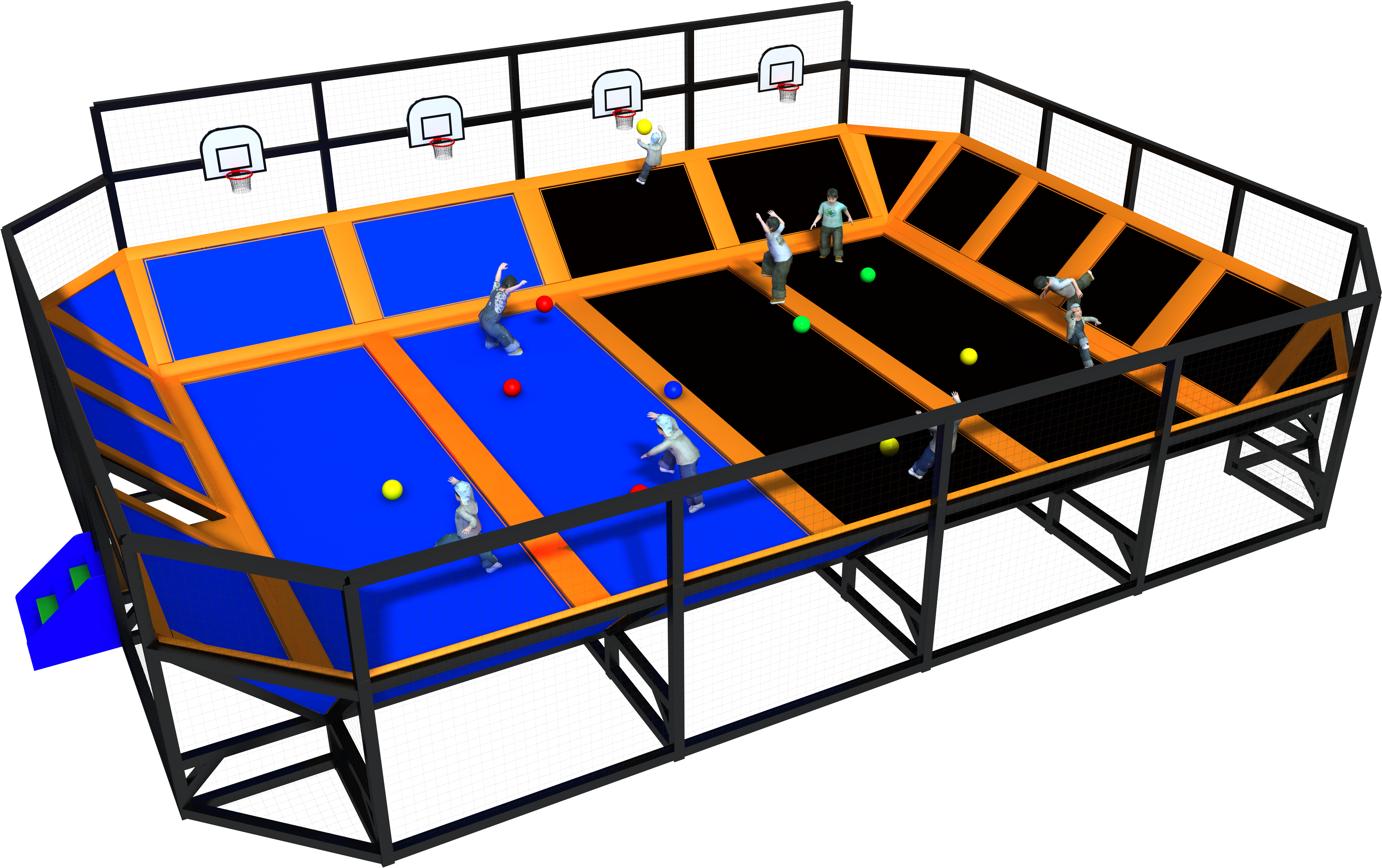 Indoor Trampoline Park Design