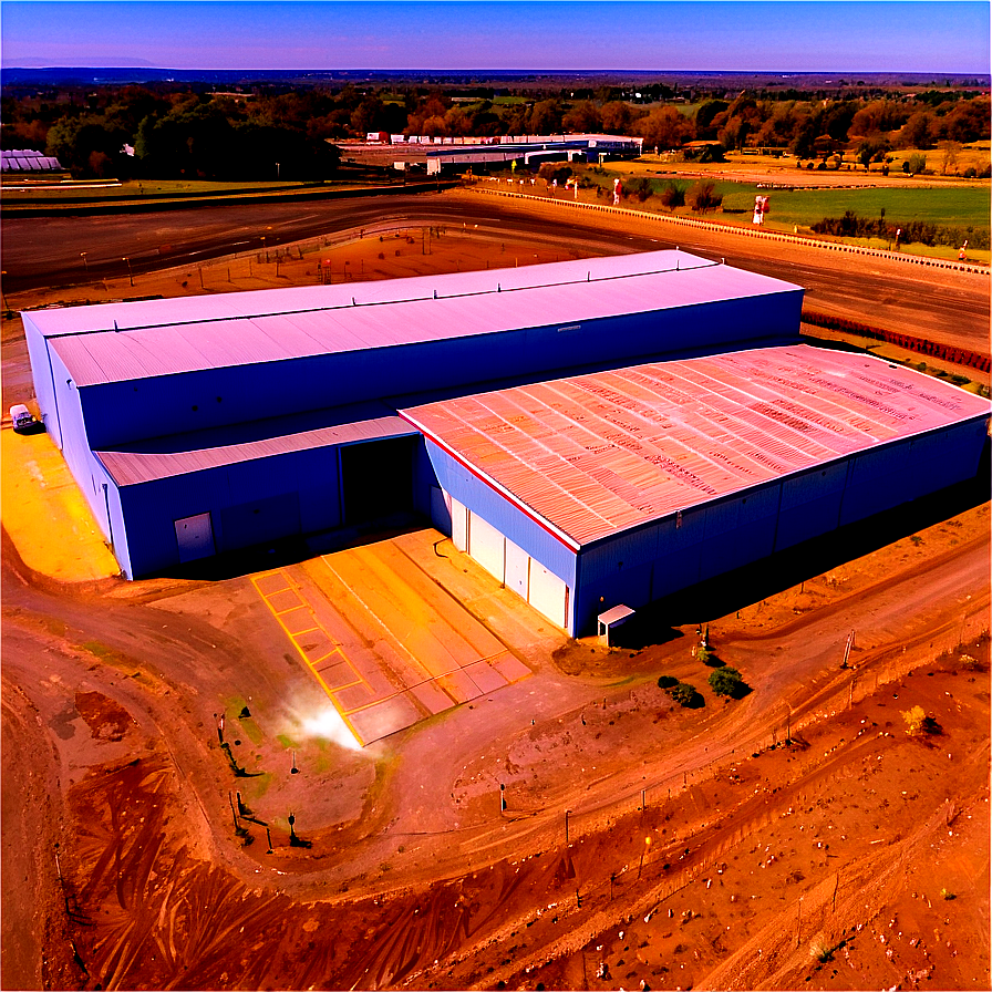 Indoor Warehouse Drone View PNG 48 PNG with transparent background