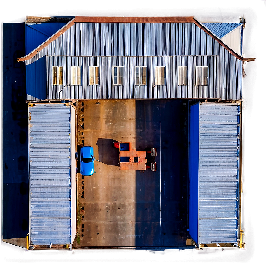 Indoor Warehouse Drone View Png 97