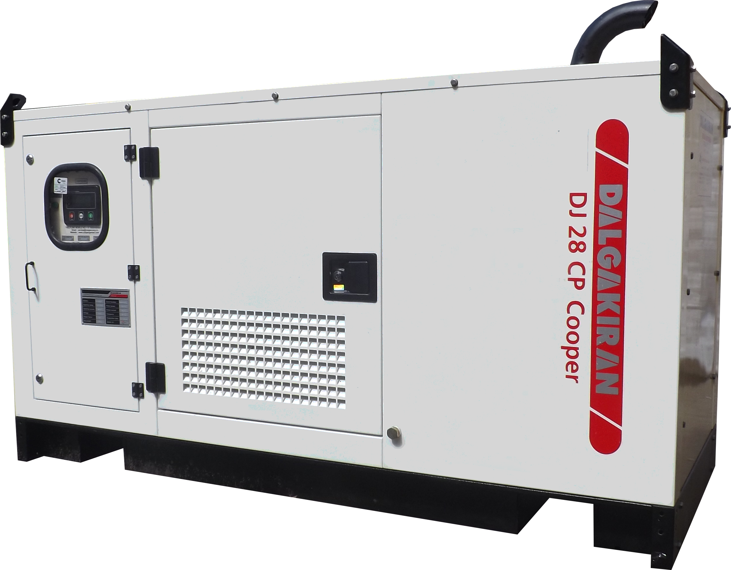 Industrial Diesel Generator White Background PNG with transparent background
