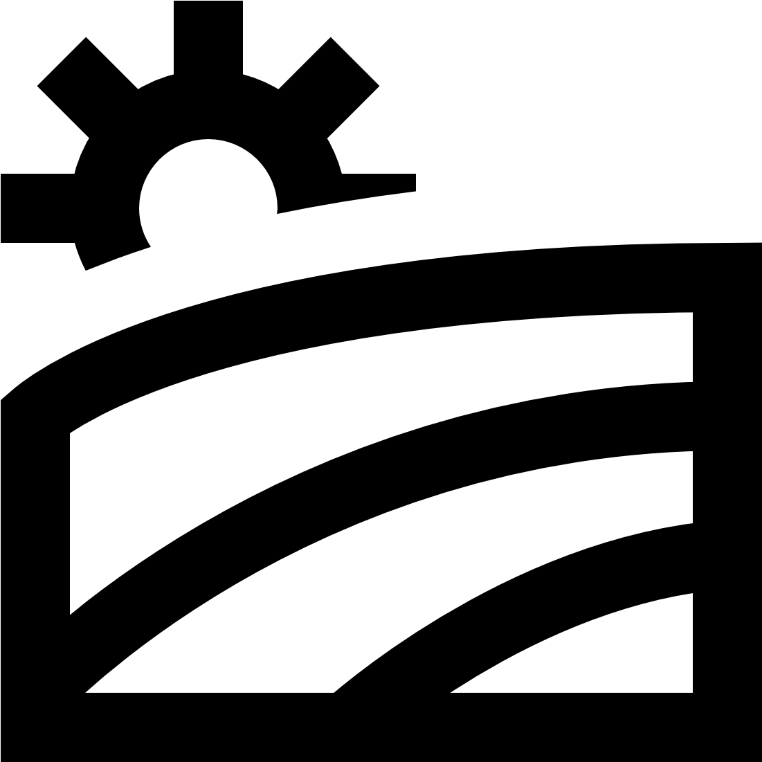 Industrial Gear Icon PNG with transparent background