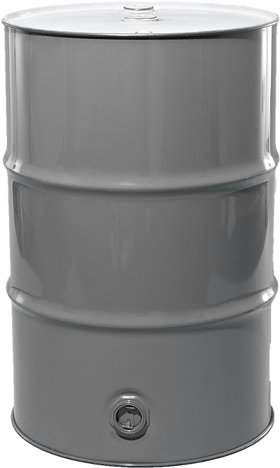 55 Gallon Grey Tight Head Unlined Steel Drum W/nylon - Gray Metal Drum, HD Png Download PNG with transparent background