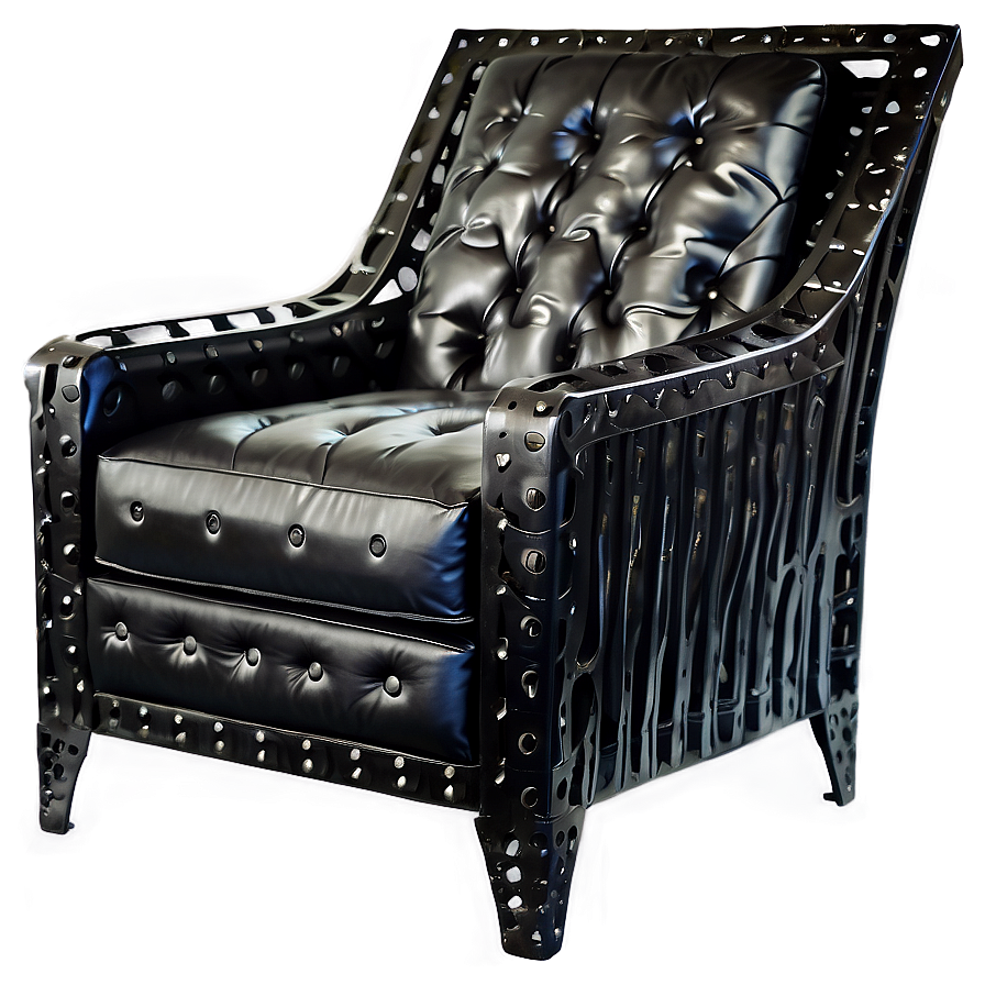 Industrial Iron Armchair PNG 37 PNG with transparent background
