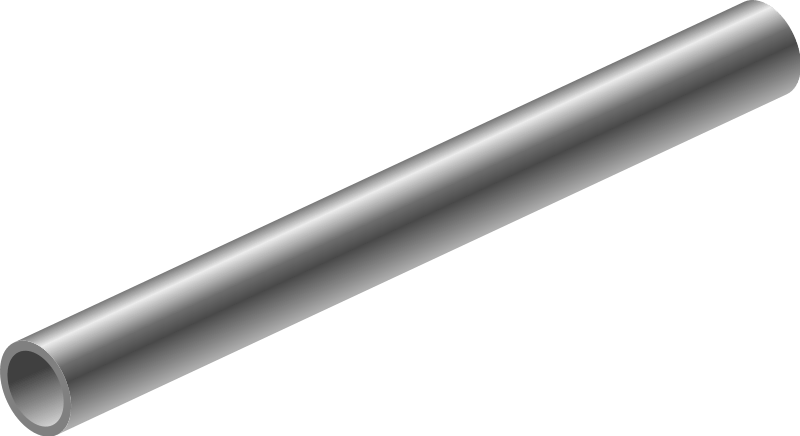 Pipe Clip Art Free - Metal Tube Clip Art, HD Png Download PNG with transparent background