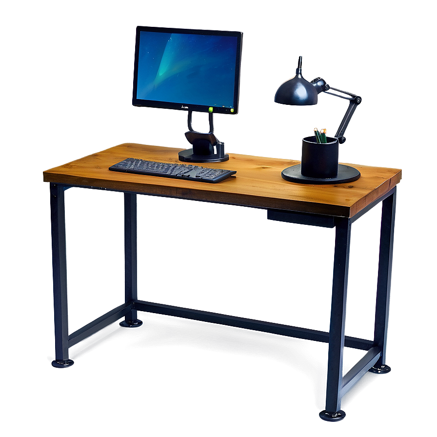 Industrial Office Desk Png 06122024