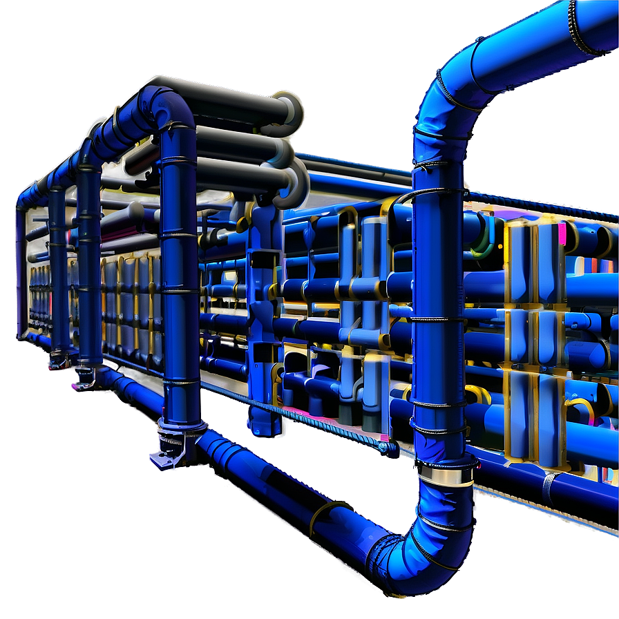 Industrial Pipe System PNG 2 PNG with transparent background