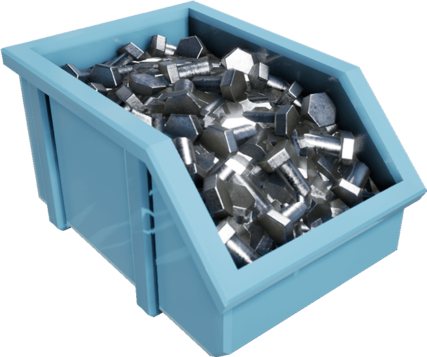 Industrial Screwsin Storage Bin