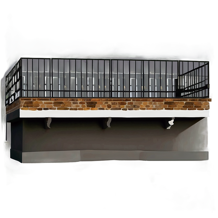 Industrial Style Balcony PNG 06272024 PNG with transparent background