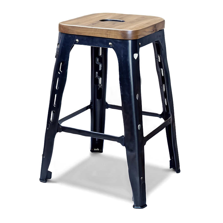 Industrial Style Barstool Png 06282024