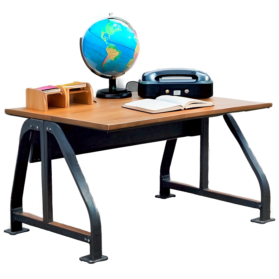 Industrial Style Student Desk Png Qvd49