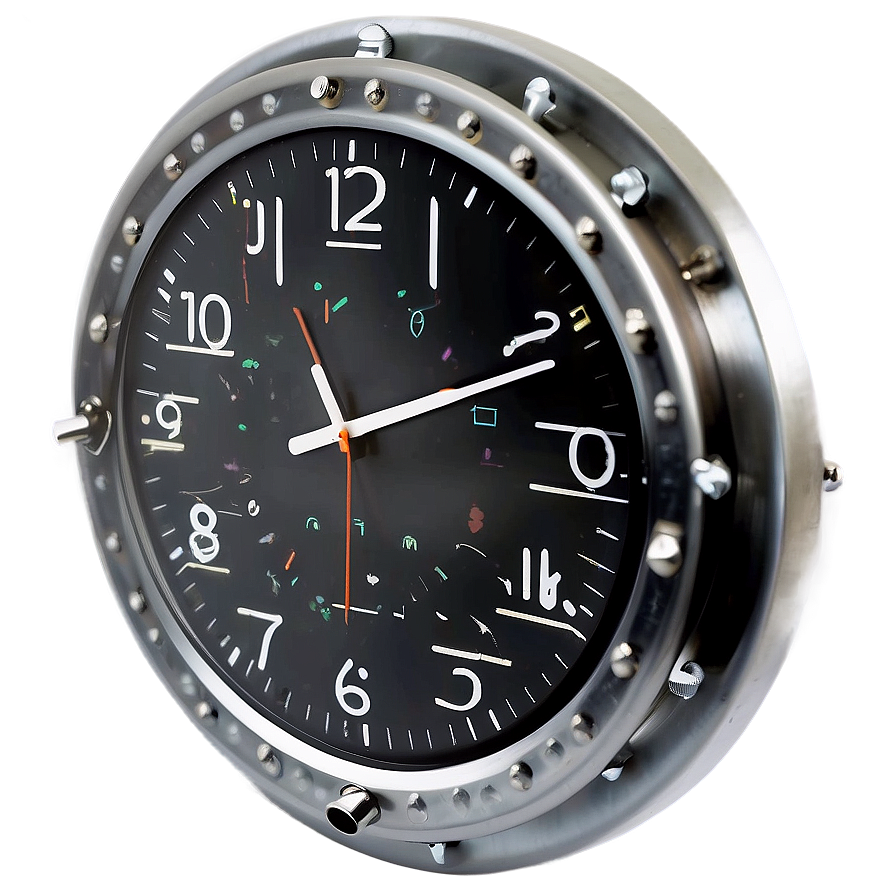 Industrial Wall Clock Png 44