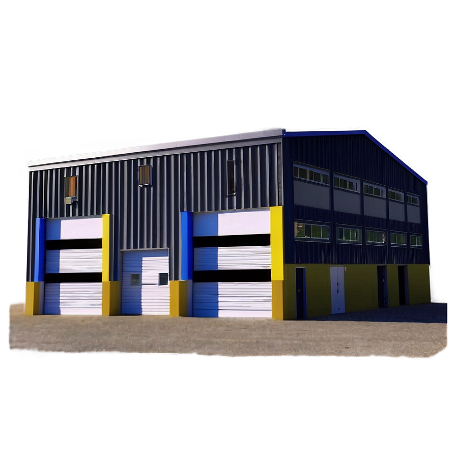 Industrial Warehouse Building PNG 05242024 PNG with transparent background