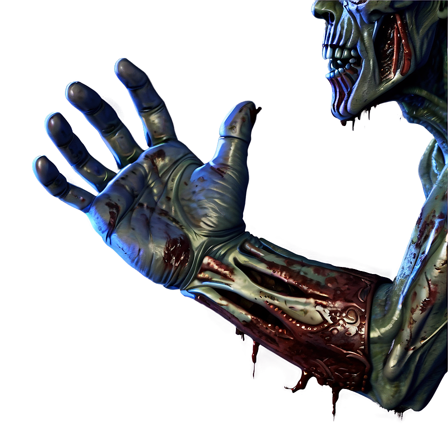 Infected Zombie Hand Png 06122024 Image