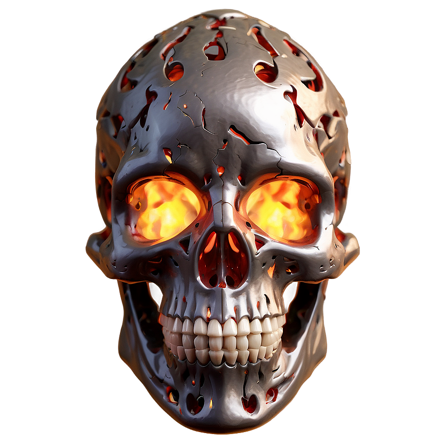 Inferno Encased Skull Png Qdg