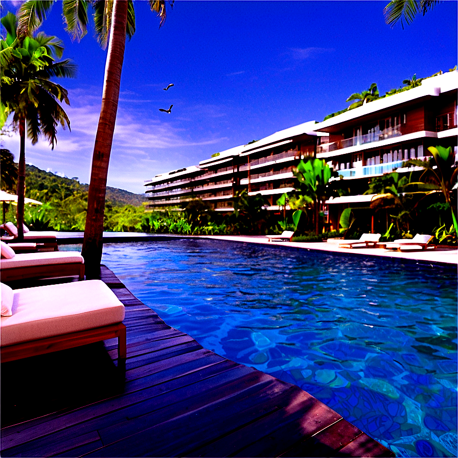 Infinity Pool Hotel PNG 05212024 PNG with transparent background
