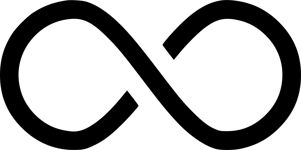 Infinity Symbol Graphic PNG with transparent background