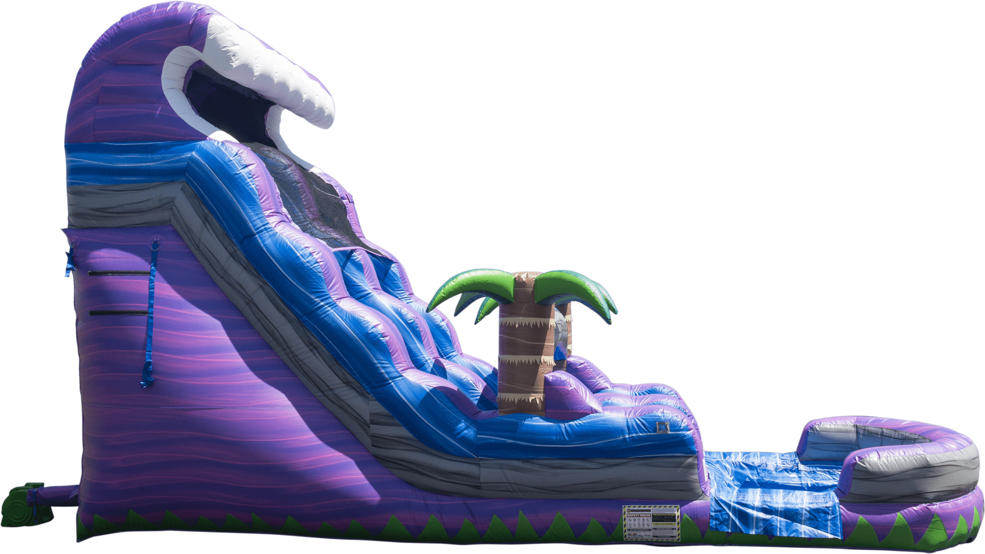 Inflatable Water Slide With Pool