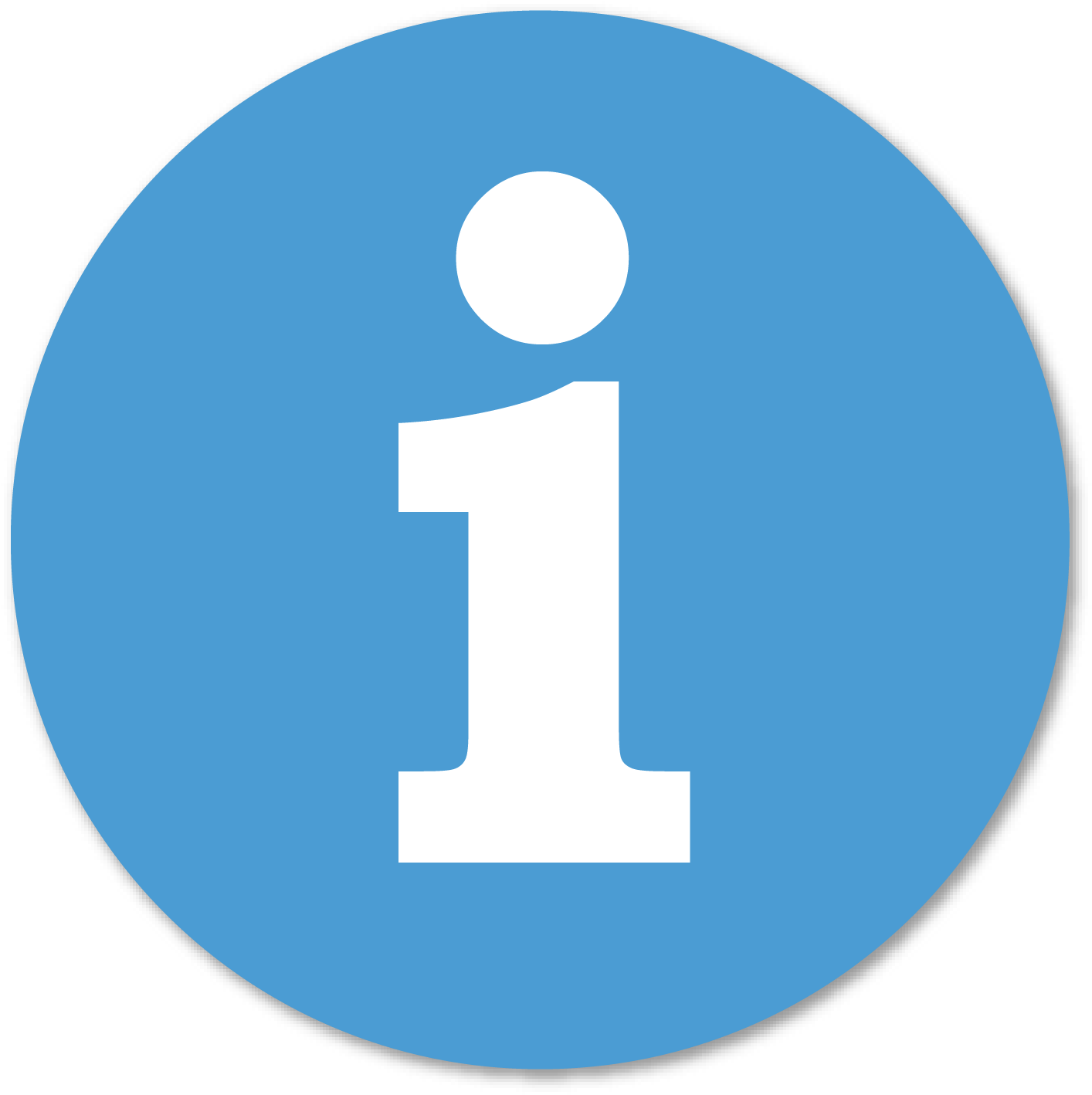 Information Icon Blue Circle