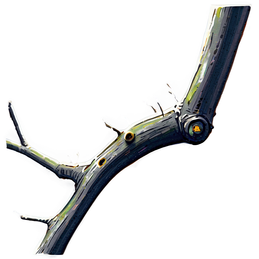 Ink Sketch Twig Png 36