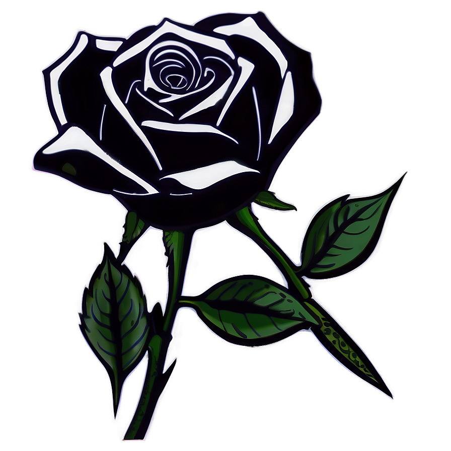 Inked Rose Tattoo Drawing Png 59