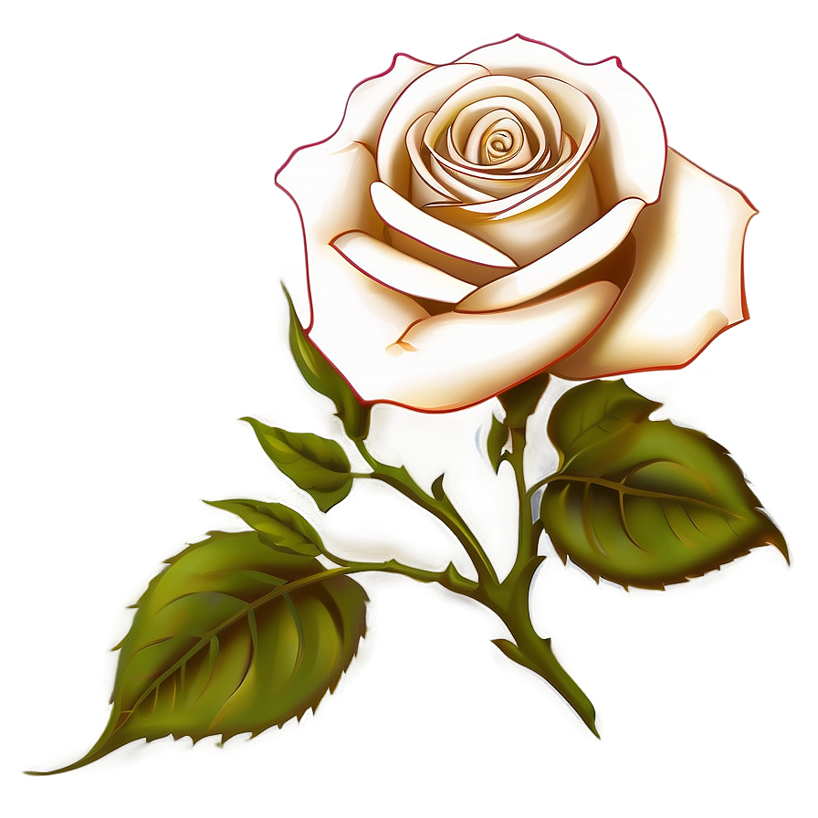 Inked Rose Tattoo Drawing Png Unp58