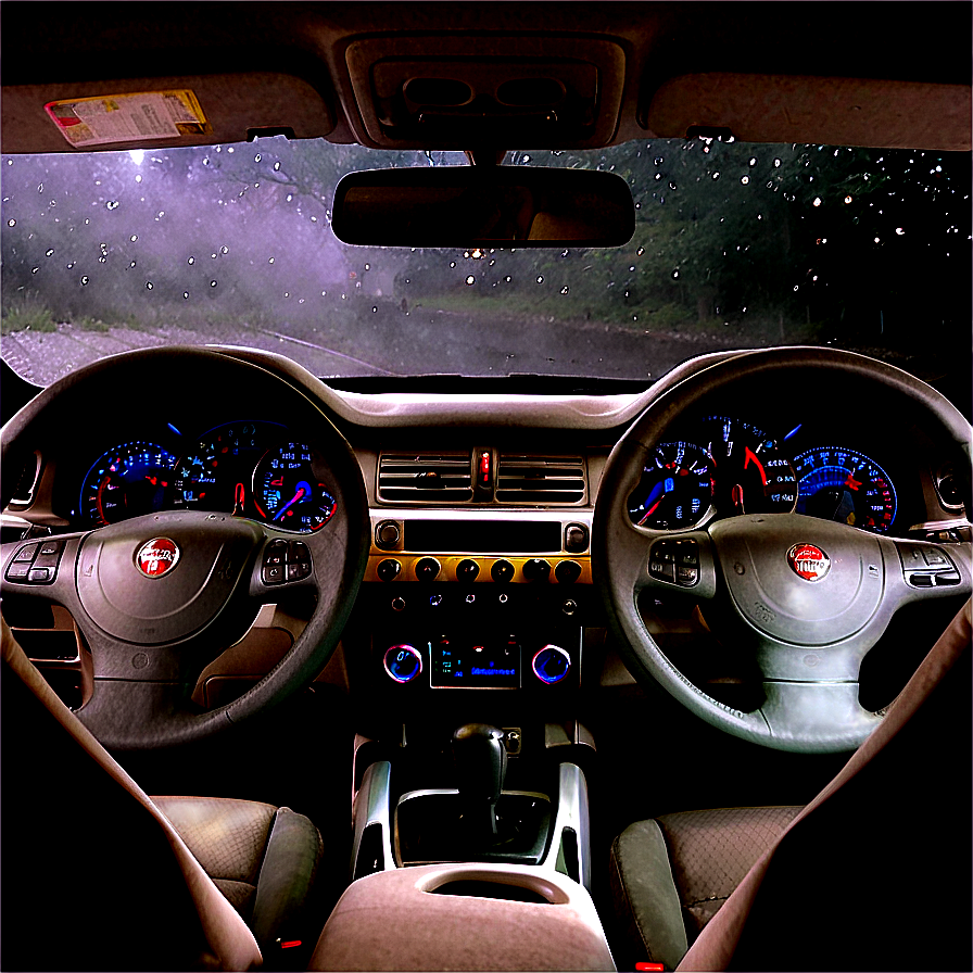 Inside Car Night View PNG qty PNG with transparent background