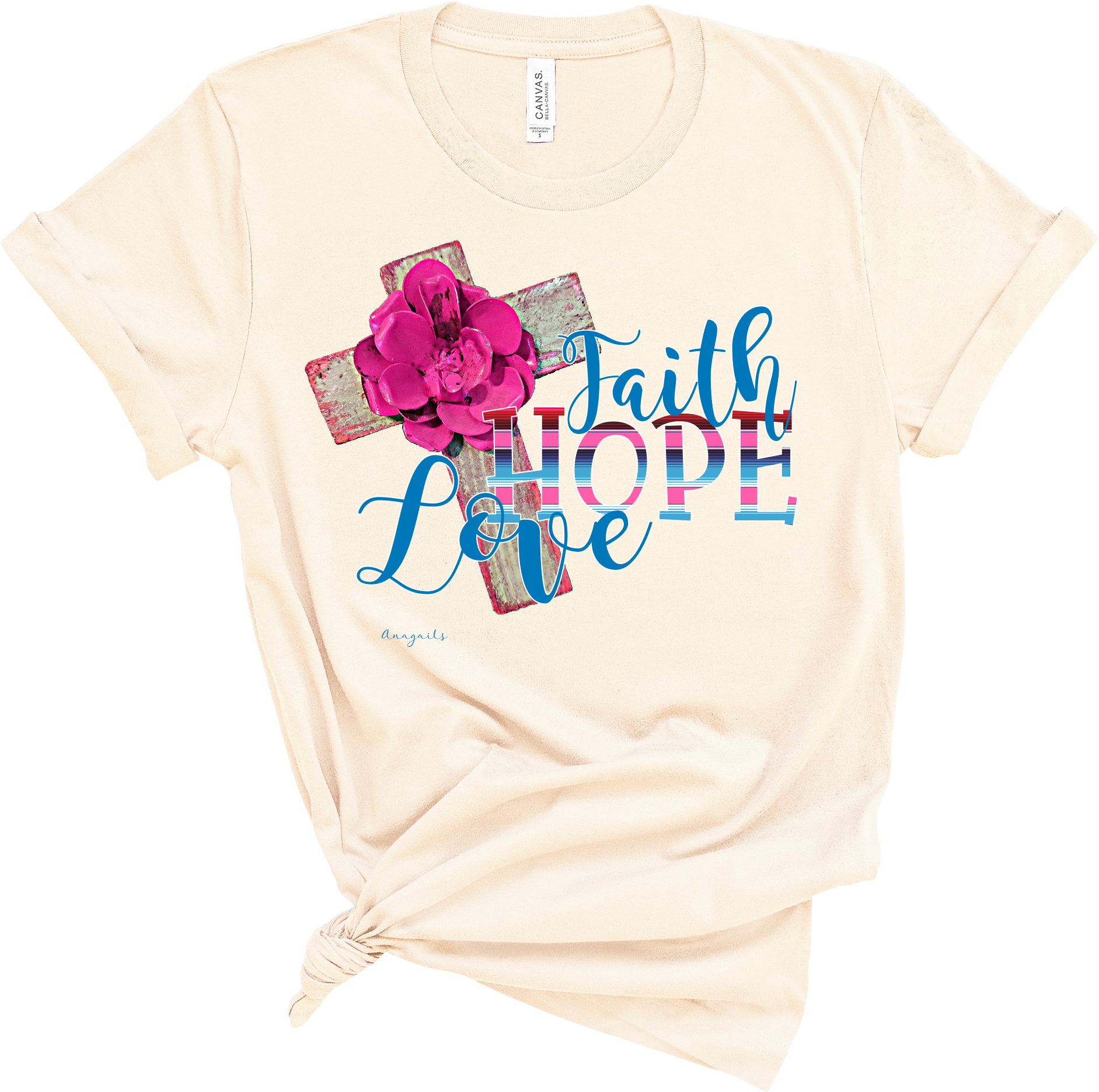 Inspirational Faith Hope Love Tshirt Design