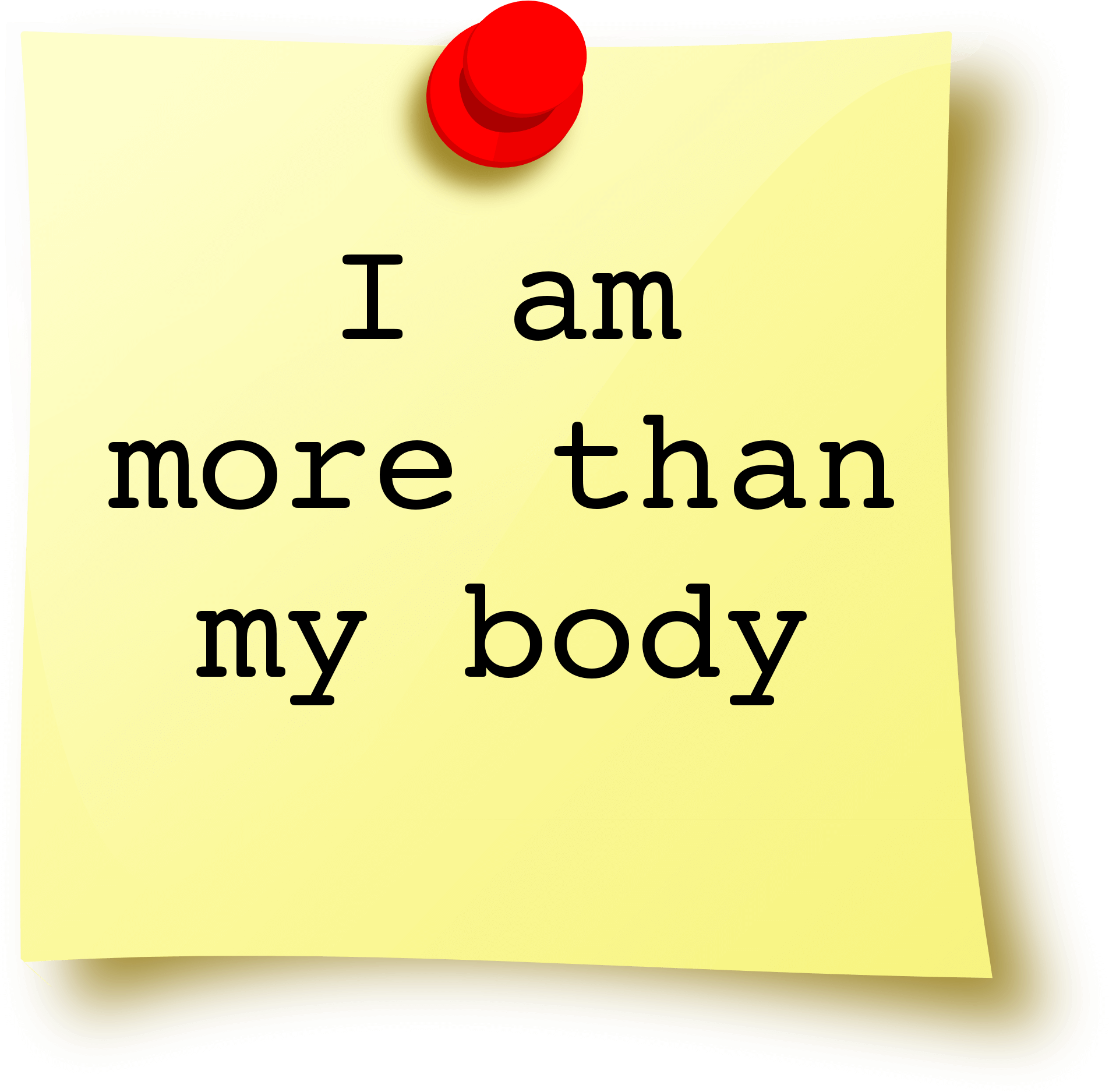 Inspirational Post It Note PNG with transparent background