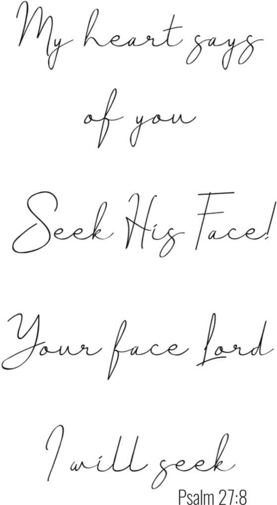 Seek His Face - Handwriting, HD Png Download PNG with transparent background