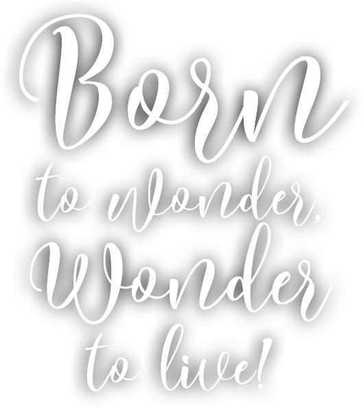 Inspirational Quote Bornto Wonder