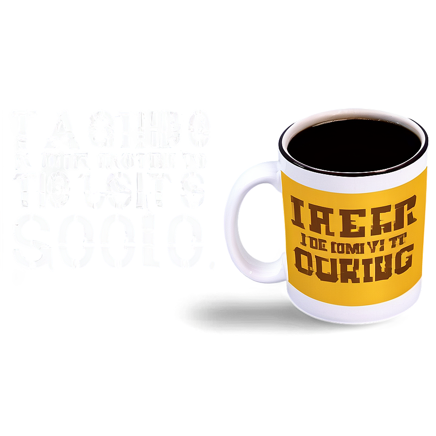 Inspirational Quote Mug PNG 54 PNG image with a transparent background, free high-resolution download