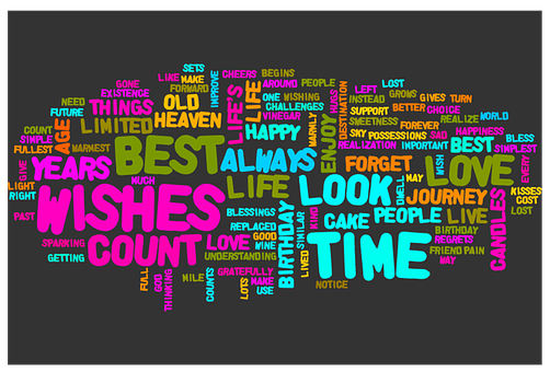 Inspirational Word Cloud Artwork PNG with transparent background