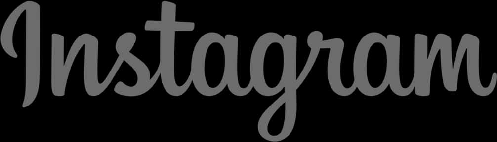 Instagram Black Logo PNG with transparent background