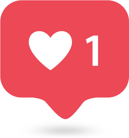 Instagram Like Notification Icon PNG with transparent background