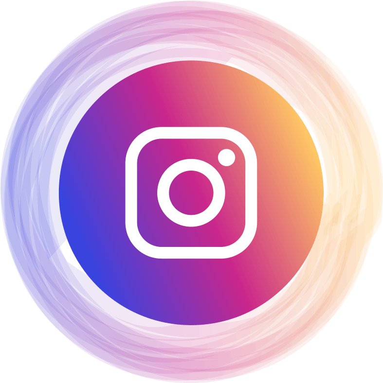 Instagram Logo Gradient Background PNG with transparent background