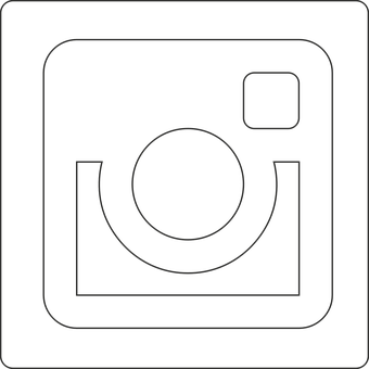 Instagram Logo Outline PNG with transparent background