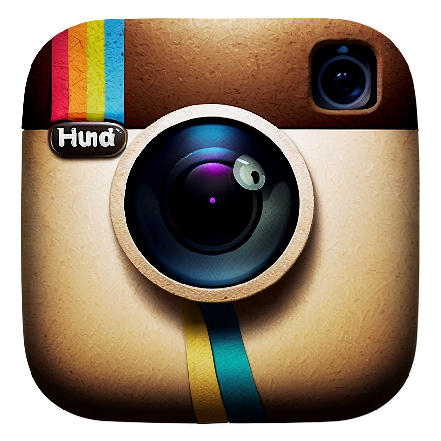 Instagram Logo with Shadow Effect PNG 95 PNG with transparent background