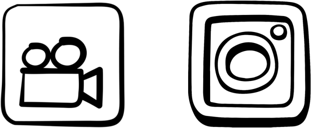Instagram Video Photo Icons PNG with transparent background