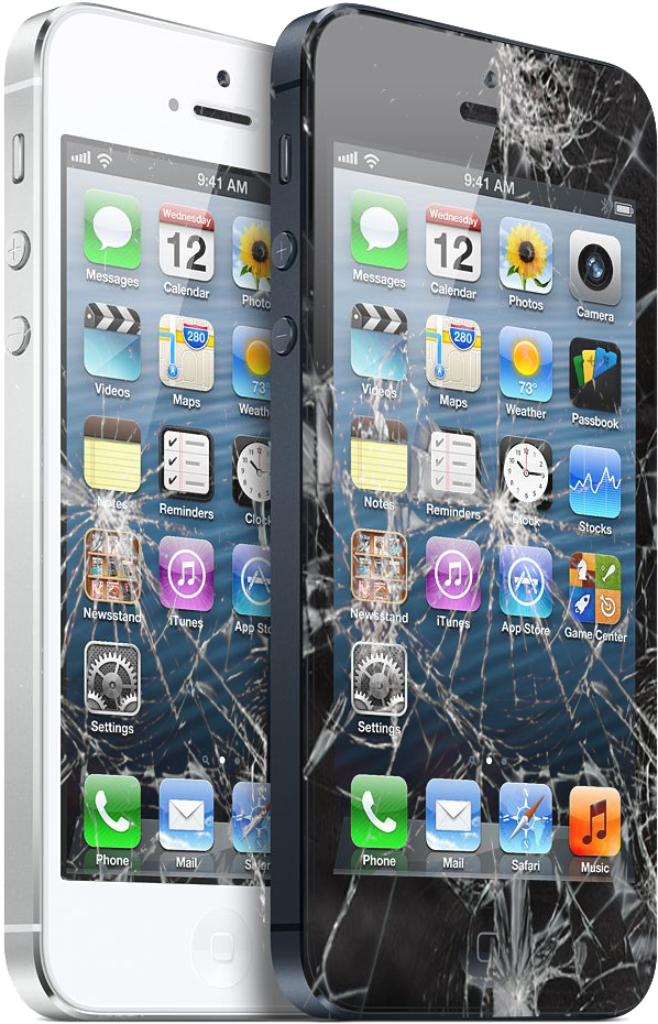 Cracked Screen Png - Mobile Phone Broken Screen, Transparent Png PNG image with a transparent background, free high-resolution download