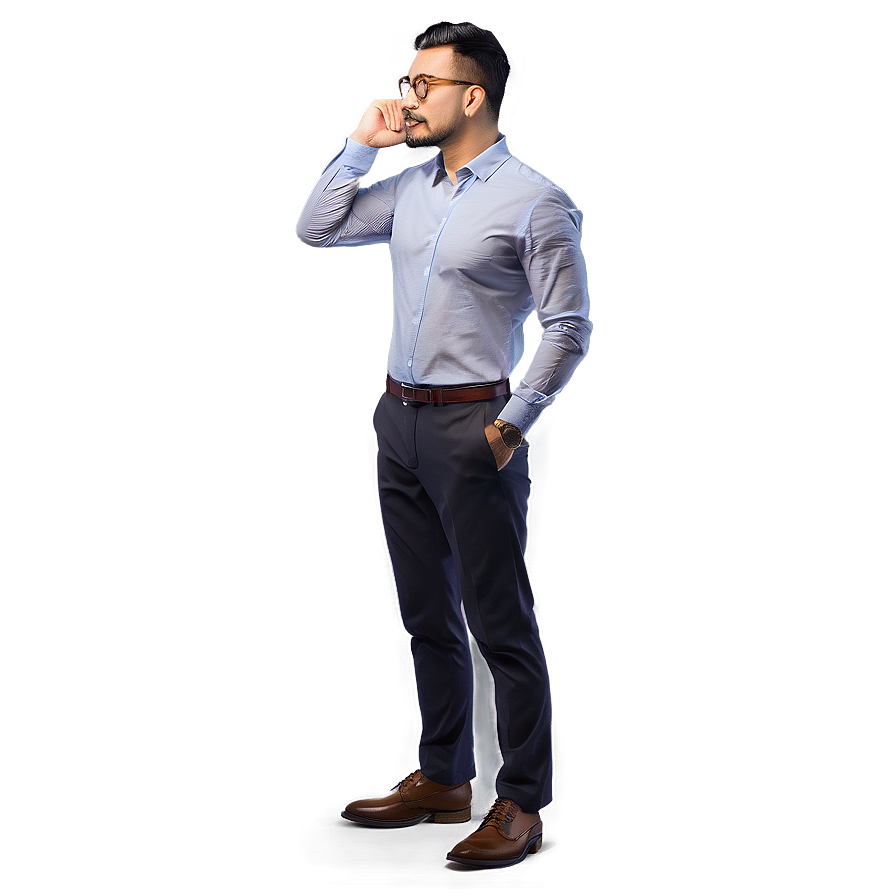 Intellectual Male Pose Png Xwx33