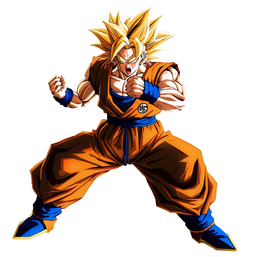 Intense Battle Ssj3 Goku Png Jcm18