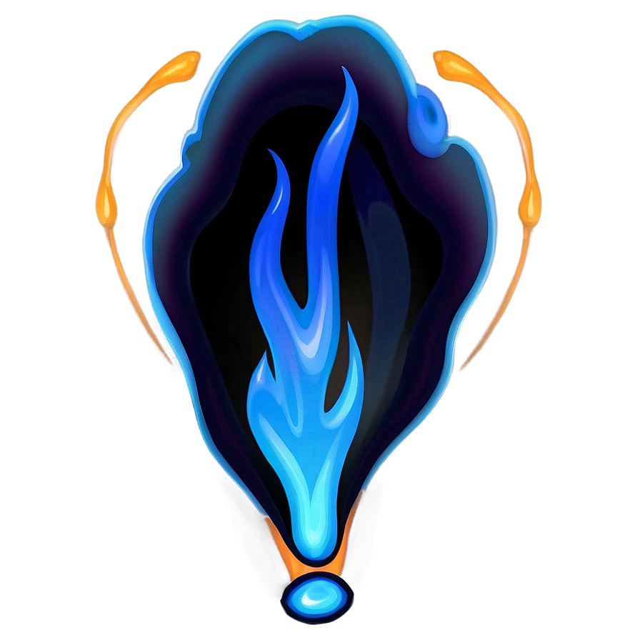 Intense Blue Fire PNG 06202024 PNG with transparent background