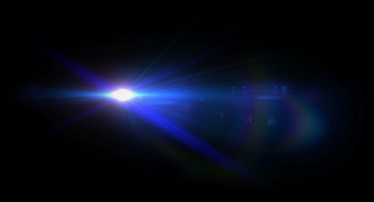 Intense_ Blue_ Lens_ Flare