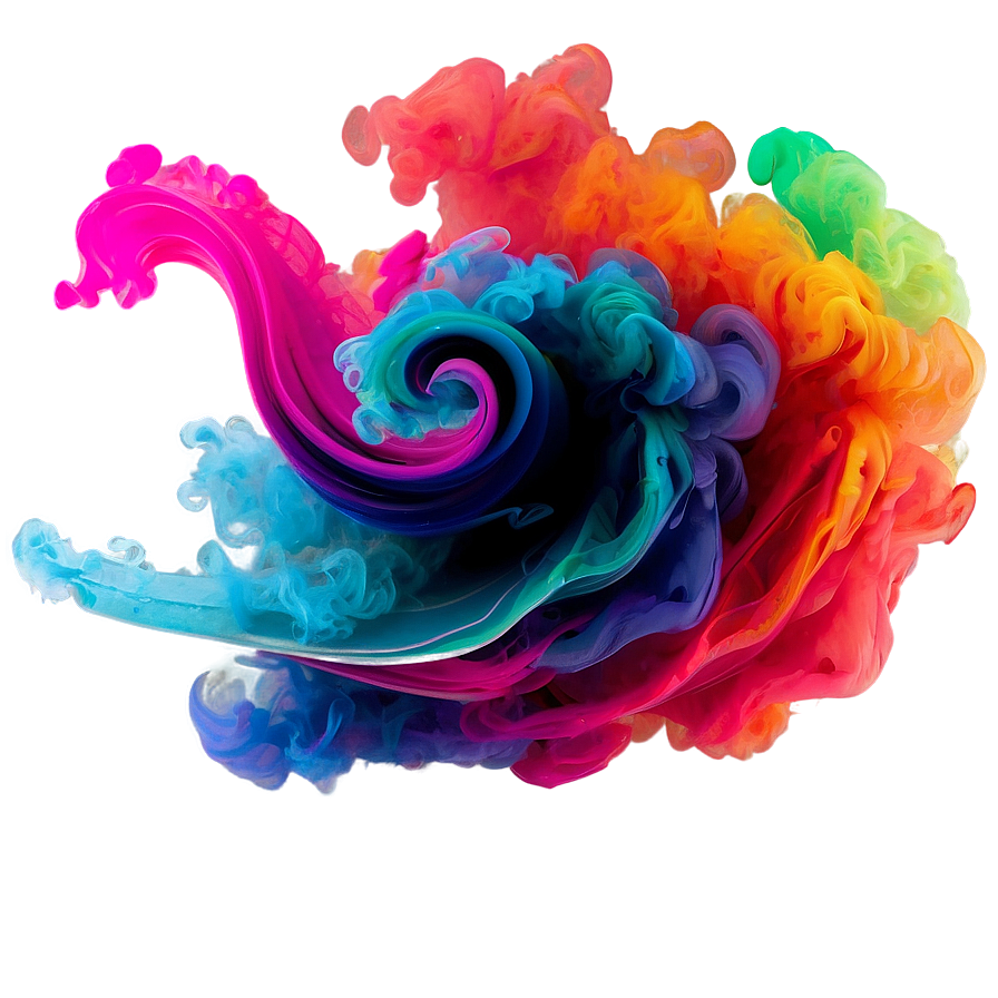 Intense Color Smoke Curl Png 06122024