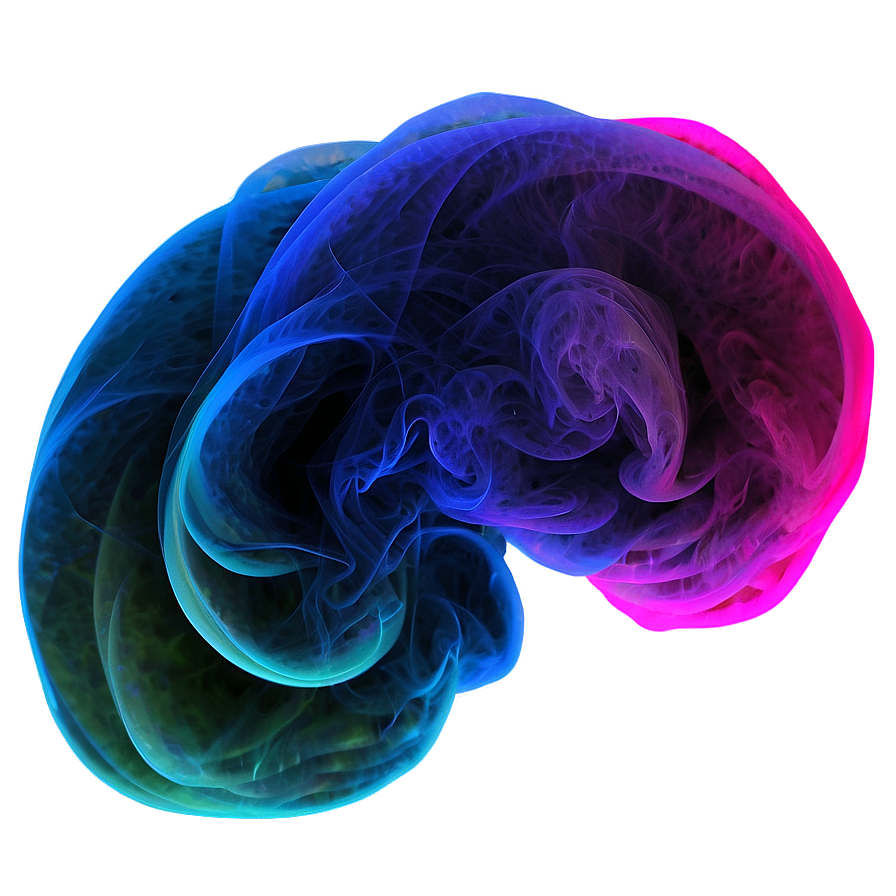 Intense Color Smoke Curl Png Qub