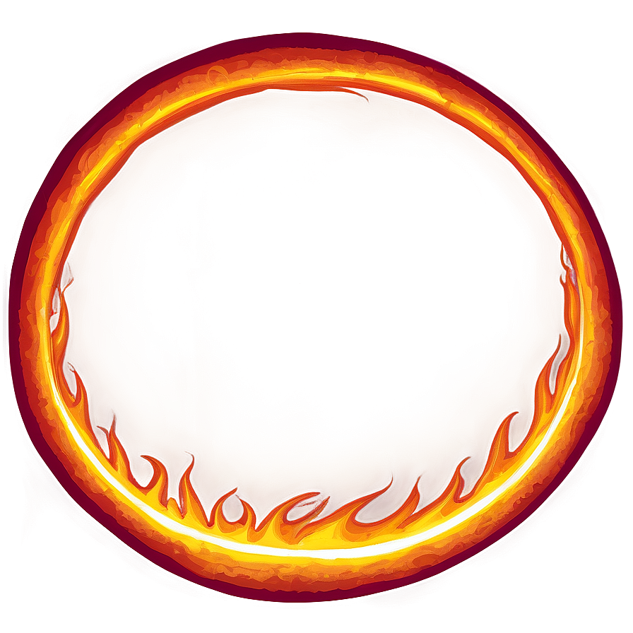 Intense Fire Circle Drawing Png Ymb