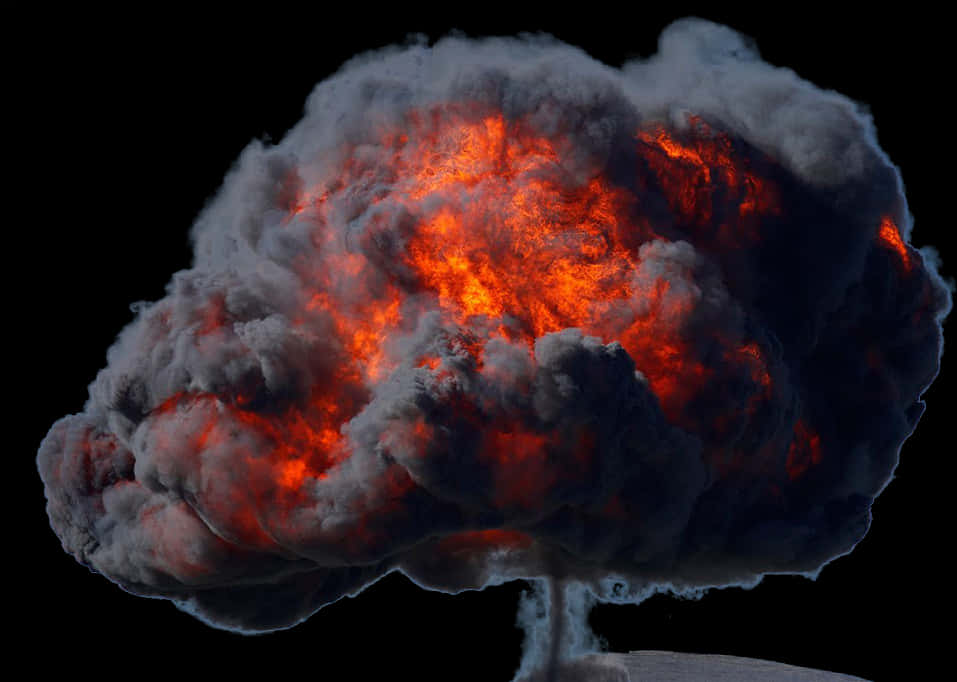 Phenomenon,mineral,types Of Volcanic Eruptions,fire,smoke - Mushroom Cloud No Background, HD Png Download PNG with transparent background