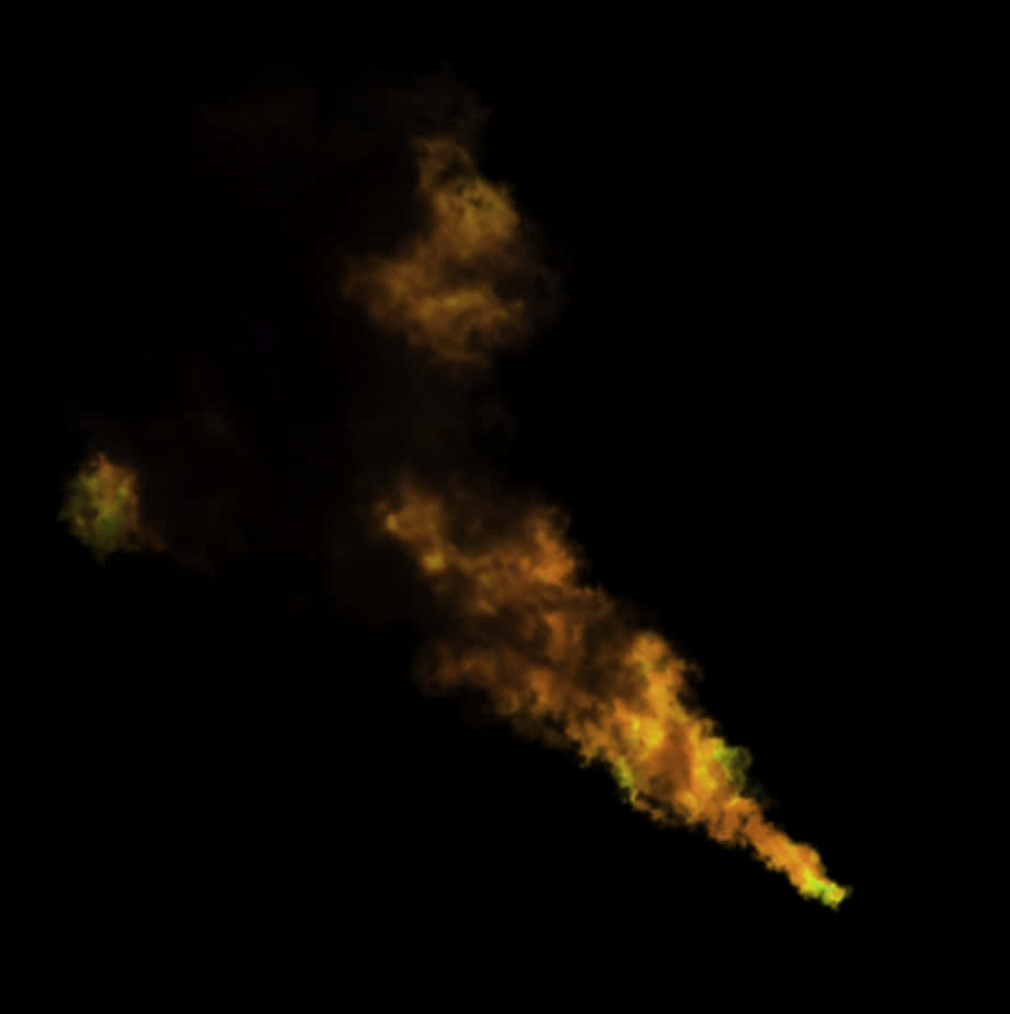 Intense_ Flame_ Smoke_ Against_ Dark_ Background