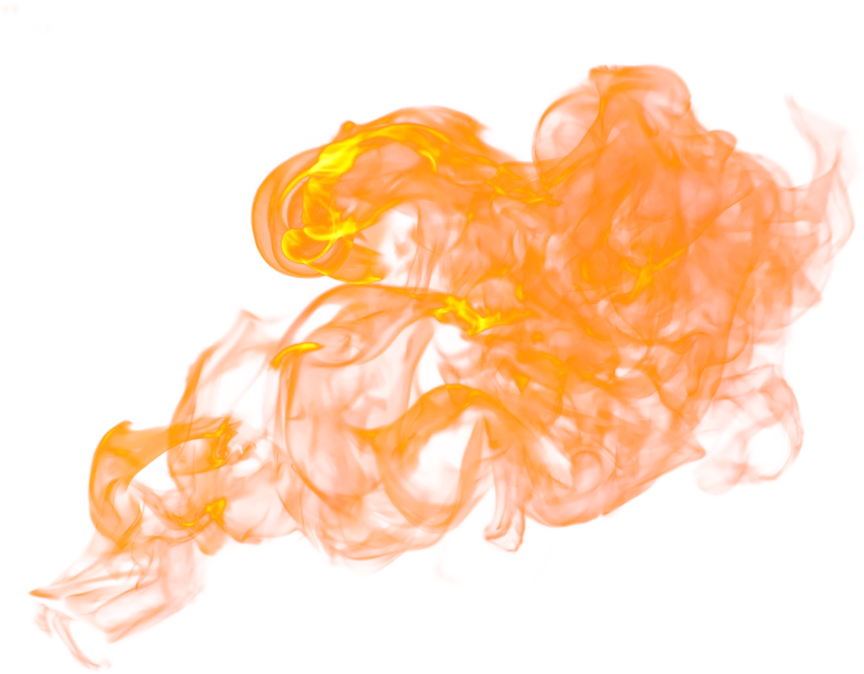 Intense Flame Texture PNG with transparent background