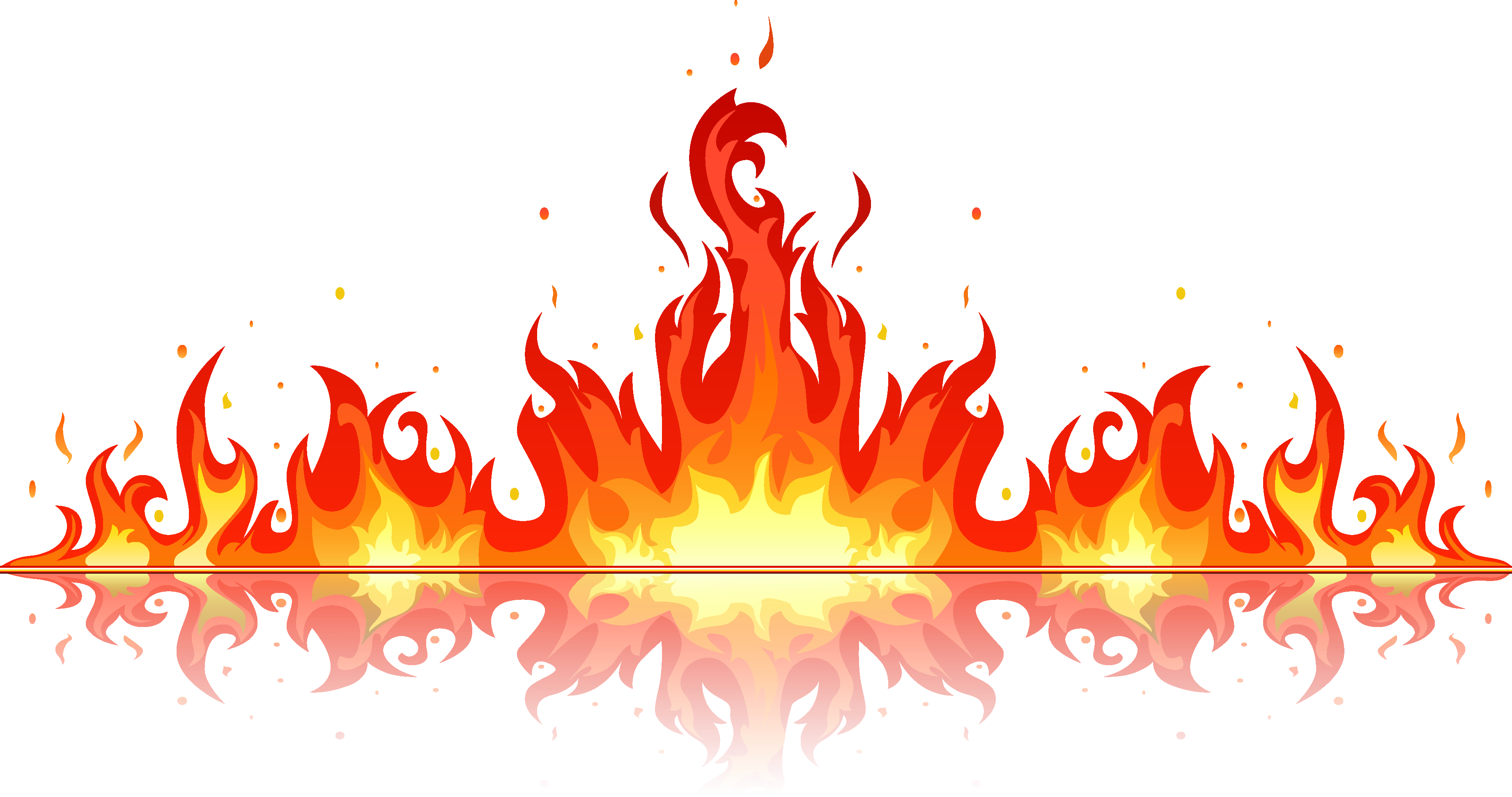 Intense Flame Vector Art